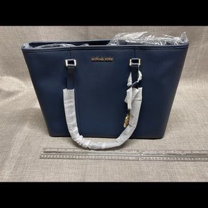 New large Michael Kors Navy Blue Bag